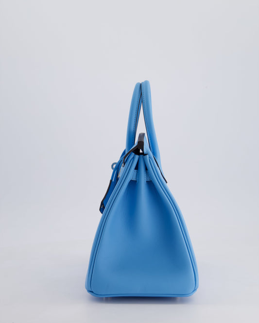 *SUPER RARE* Hermès Birkin 25cm Bag in Bleu Celeste Swift Leather with Palladium Hardware