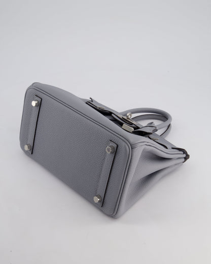 *NEW COLOUR* Hermès Birkin 25cm Retourne Bag in Gris Togo Leather with Palladium Hardware