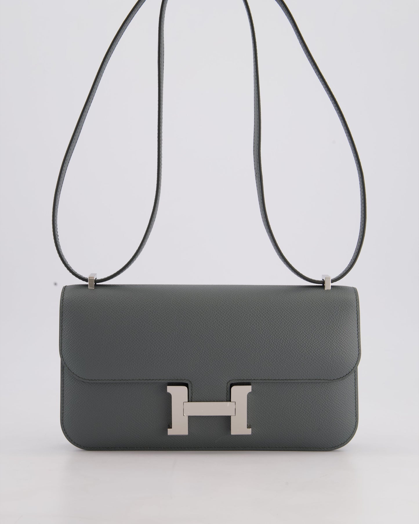 *NEW RELEASE* Hermès Constance 1-Elan Miroir Bag in Vert Amande Epsom Leather with Palladium Hardware