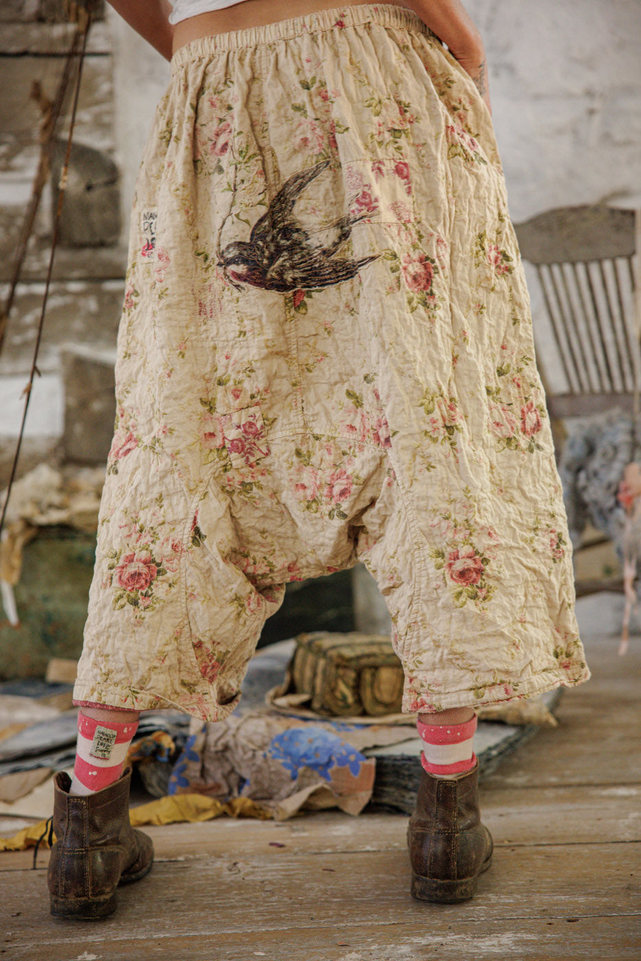 Floral Patchwork Garçon Pants