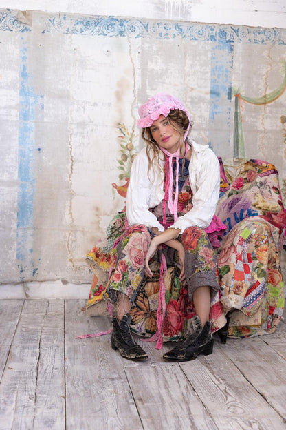Appliqué Flower Miner Pants