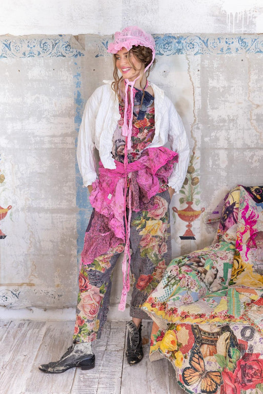 Appliqué Flower Miner Pants