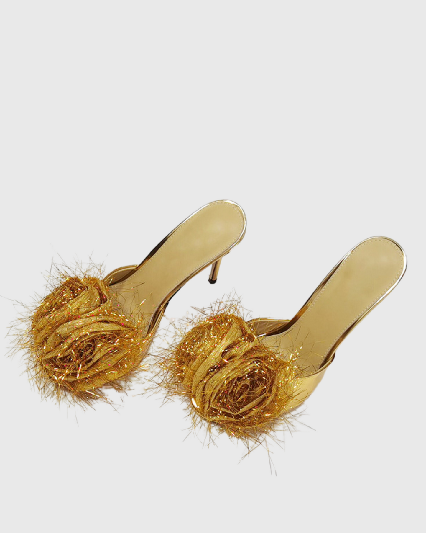 Rosalba Rose Mules In Gold