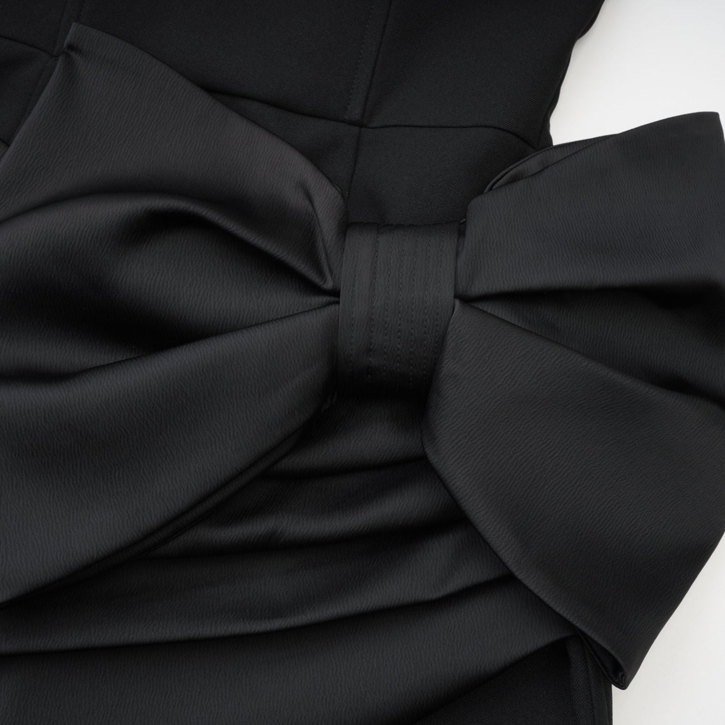 Lanetta bowknot asymmetrical dress