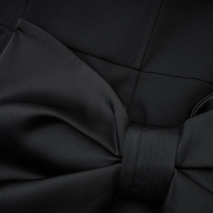 Lanetta bowknot asymmetrical dress