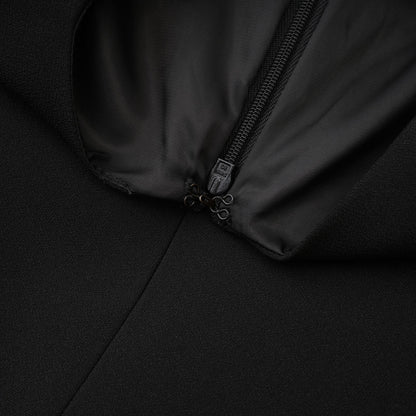 Magali black hourglass mini dress