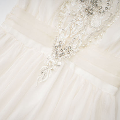 Mirage lace-detail embellished dress