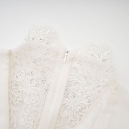 Mirage lace-detail embellished dress