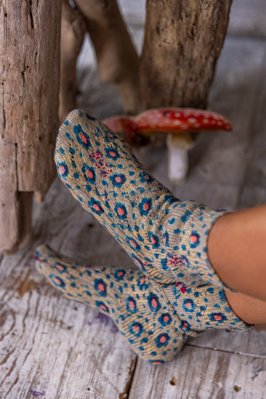Floral Lil' Dipper Socks