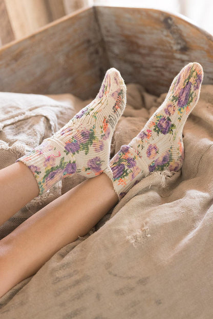 Floral Short Socks