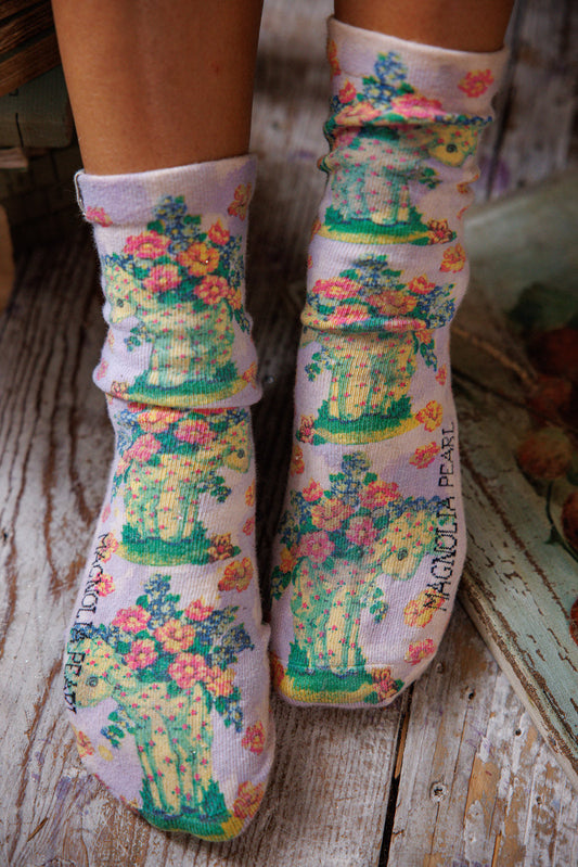 Floral Lamb MP Socks