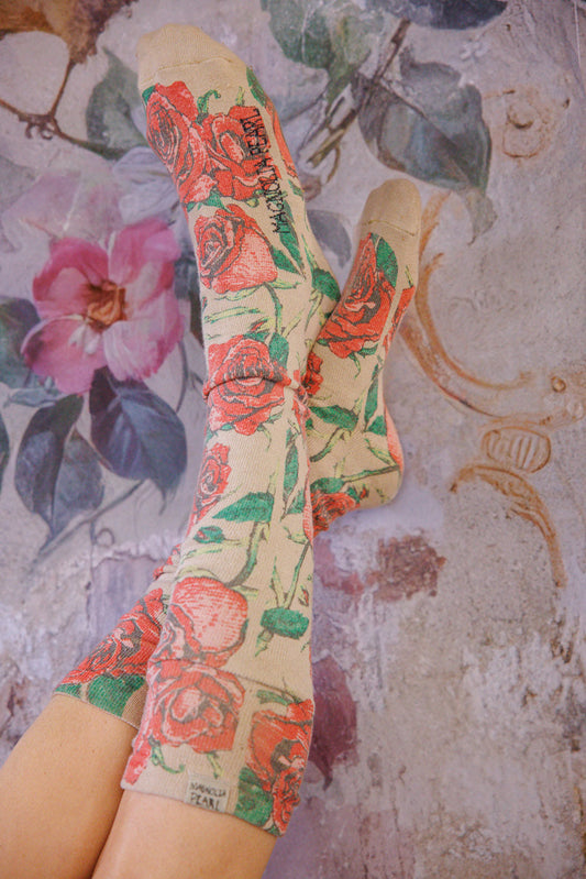 Floral OTK Socks