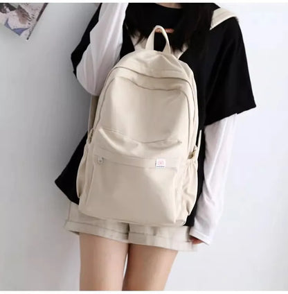 FlexPack Solid Color School Backpack