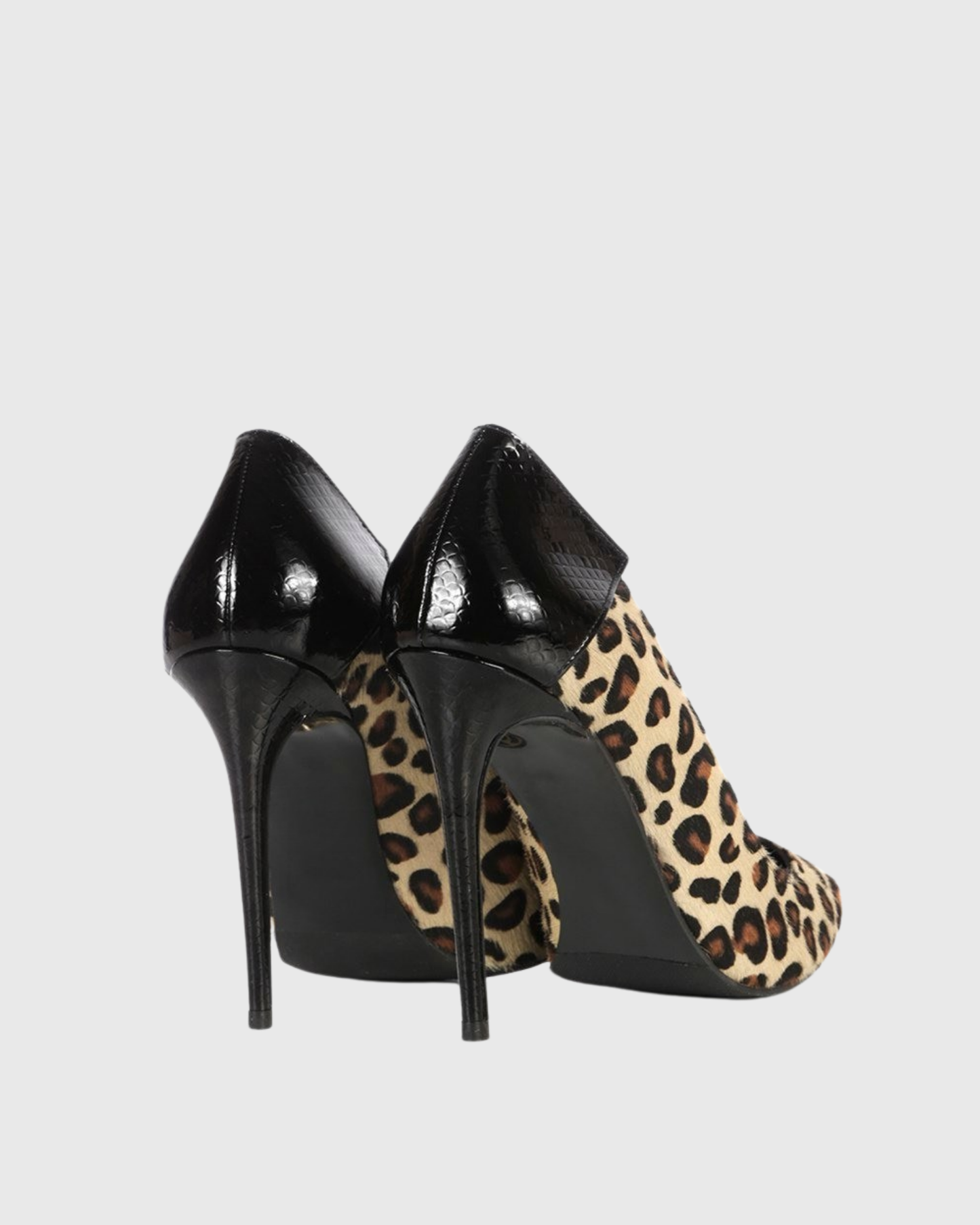 Skye Leopard Print Colorblock Panel Pumps
