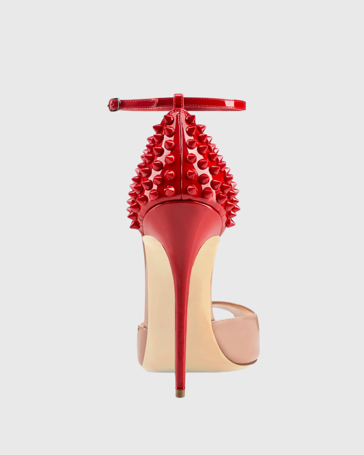 Stacey Fish Mouth Rivet Strap Sandals