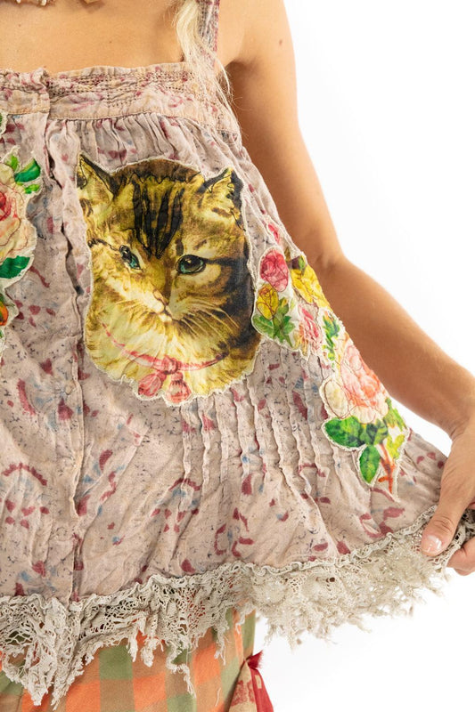 Appliqué Cat Amor Tank