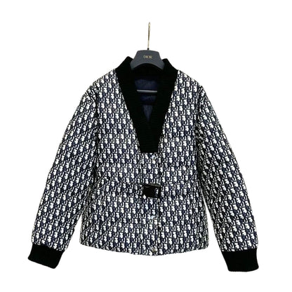 DIOR OBIQUE CD JACKET HIGH CLASSY BLUE AND WHITE