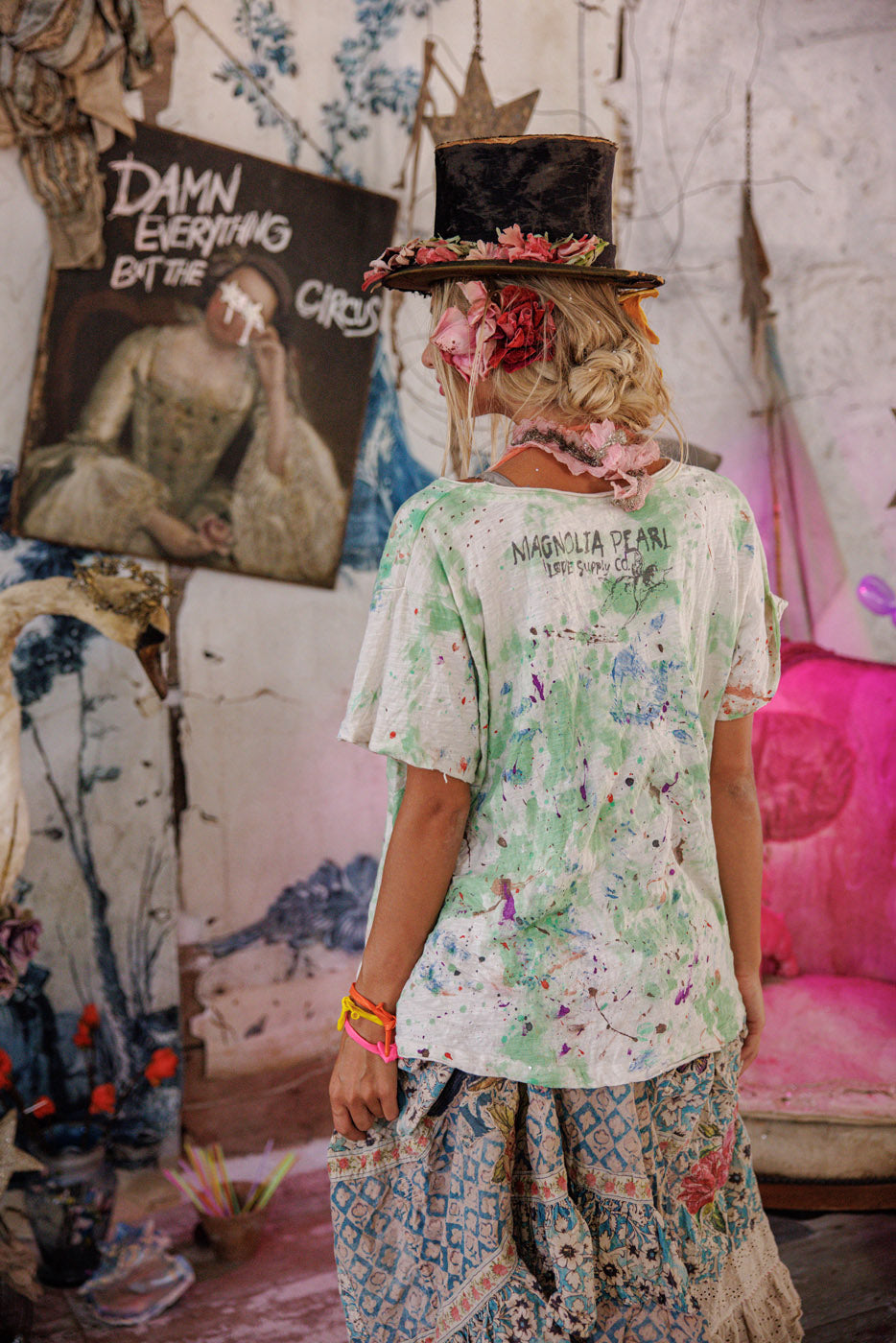 Floral Songbird Art Class Tee