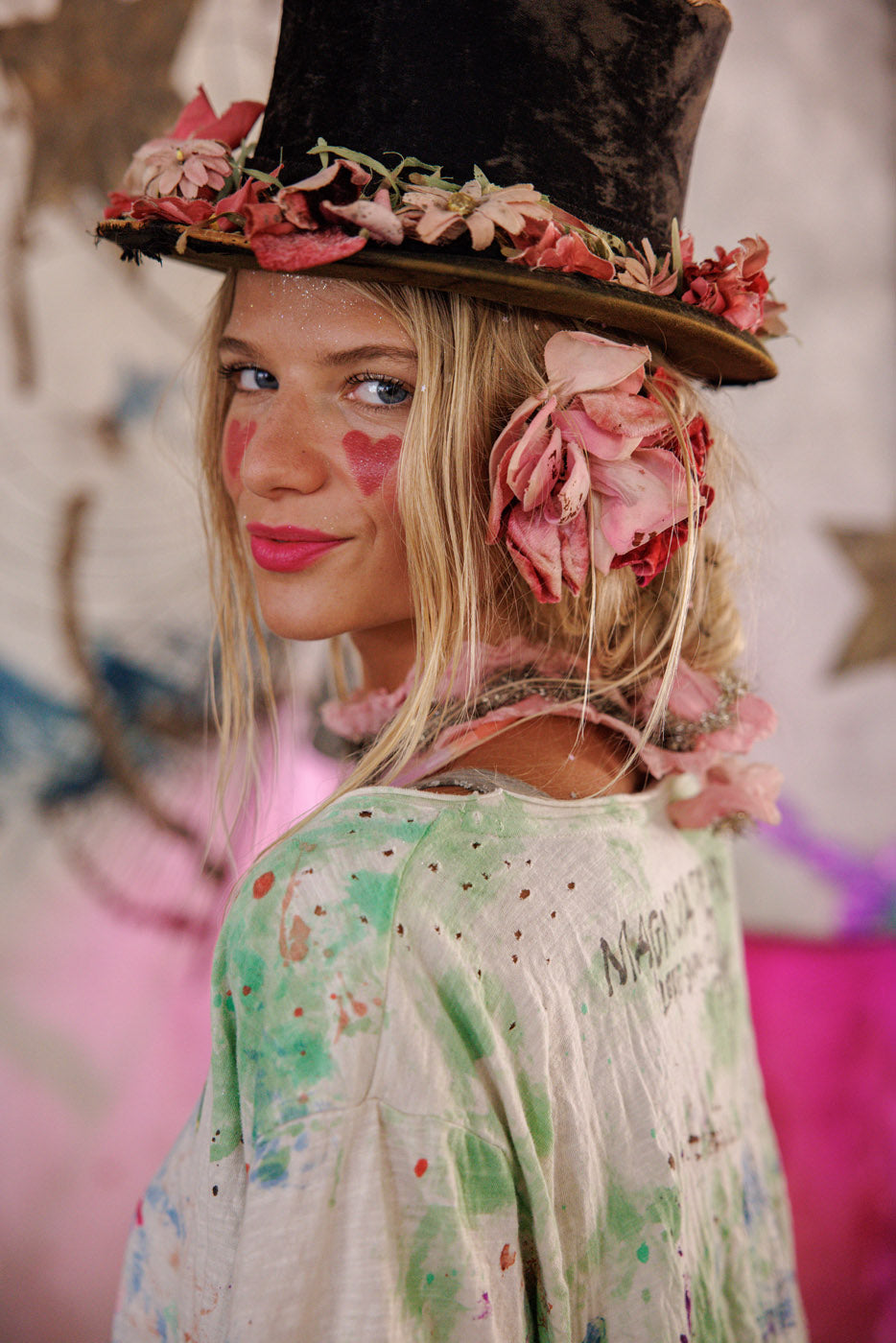 Floral Songbird Art Class Tee