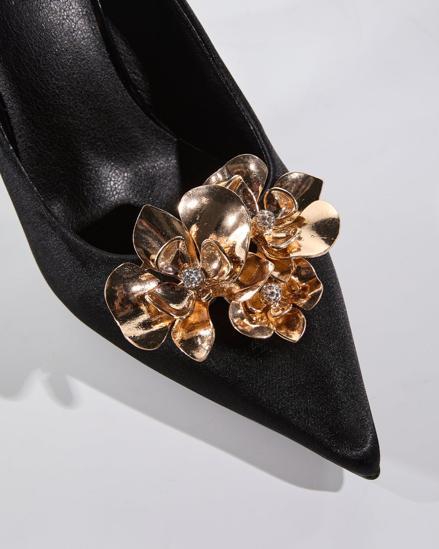 Vail Plated Gold Flower Pumps