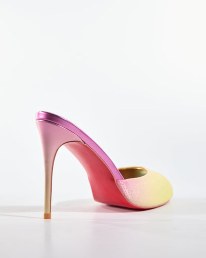 Veda Fish Mouth Slippers In Multicolor