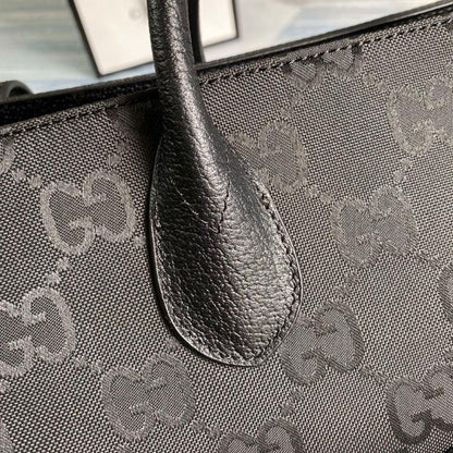 gg Off The Grid Tote Bag Black gg Nylon For Women  17in/43cm gg 630353 H9HAN 1000