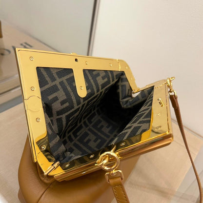 FI First Small Brown For Women, HandBags, Shoulder And Crossbody Bags 10.2in/26cm FF 8BP129ABVEF0NYJ