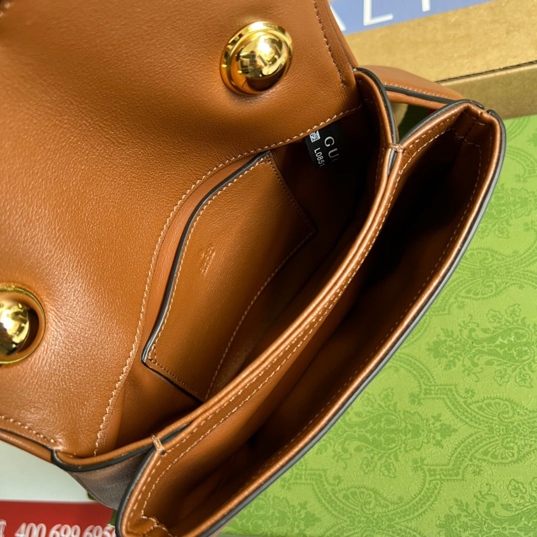 gg Blondie Mini Bag Red For Women, Women&#8217;s Bags 8.7in/22cm gg‎ ‎698643 UXXAG 2671