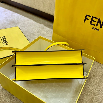 FI Peekaboo ISeeU East-West Yellow For Women, Handbags 11.4in/29cm FF 8BN323
