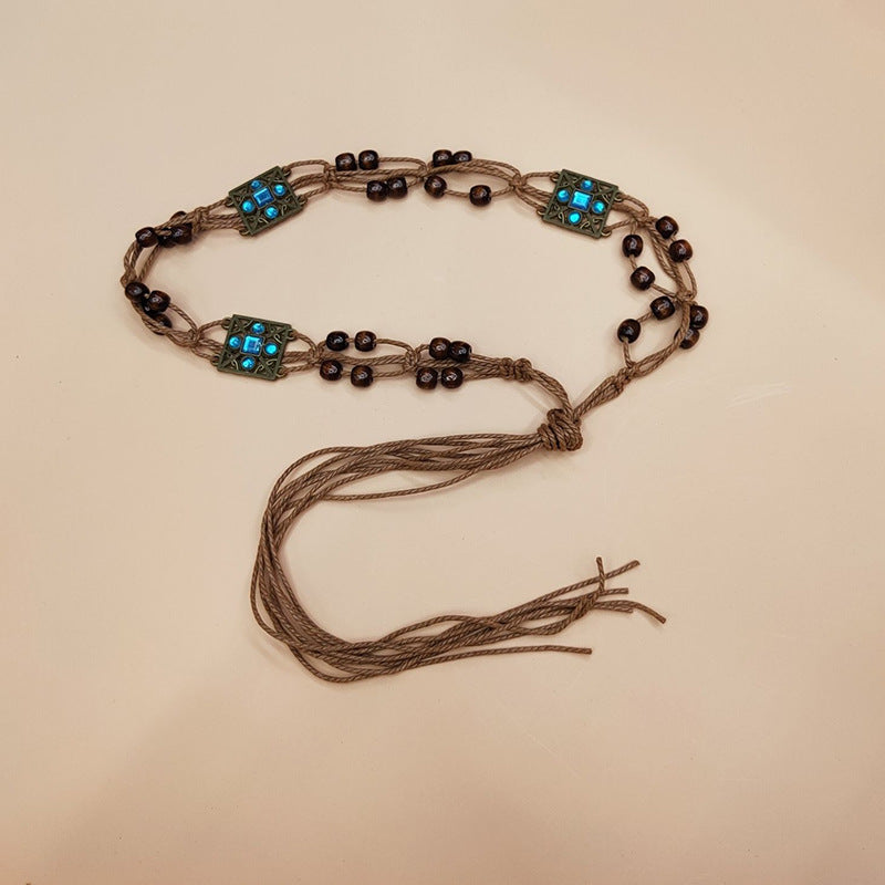 Ethnic Bohemian Braided Belt