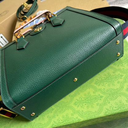 gg Diana Small Tote Bag Green For Women, Women&#8217;s Bags 11in/27cm gg ‎