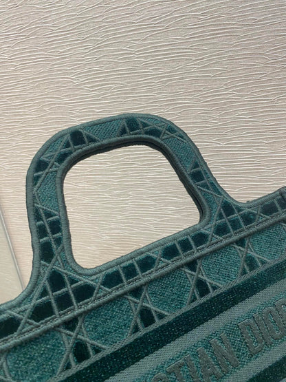 DI Mini Book Tote Oblique Blue Canvas For Women 23cm/9in CD