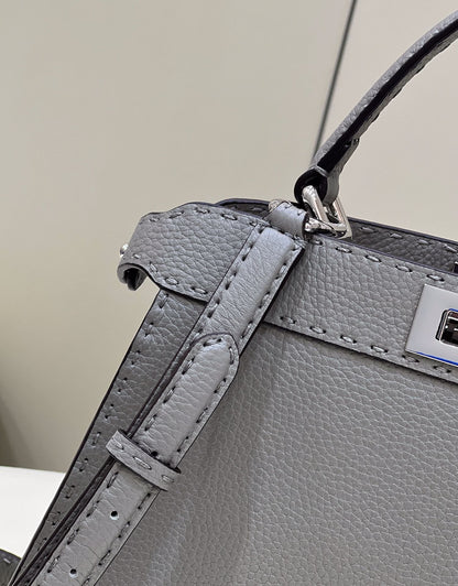 FI Peekaboo ISeeU Medium Gray For Women, Handbags, Shoulder Bags 13.1in/33.5cm FF