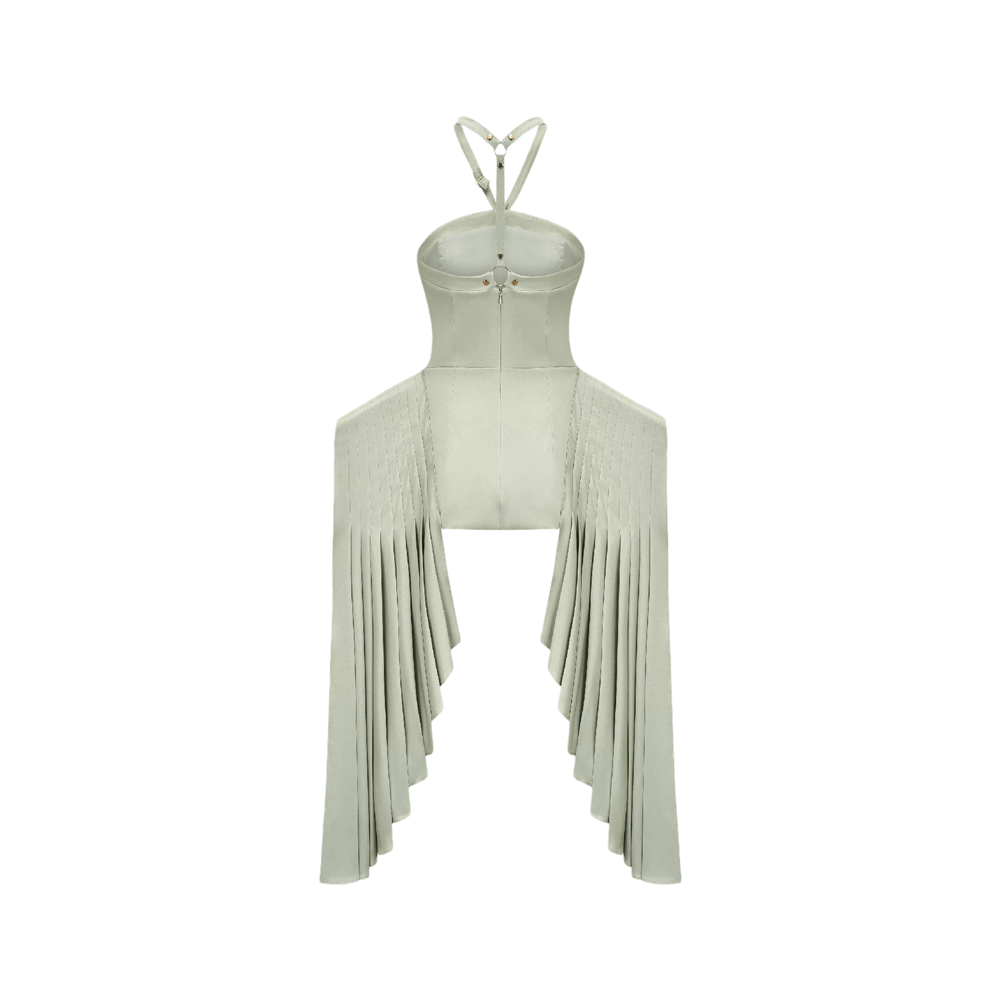 Michel layered-hemline mini dress