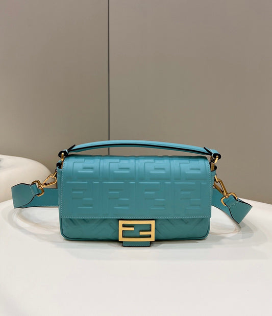 FI Baguette Teal For Women, Handbags, Shoulder And Crossbody Bags 10.6in/27cm FF 8BR600