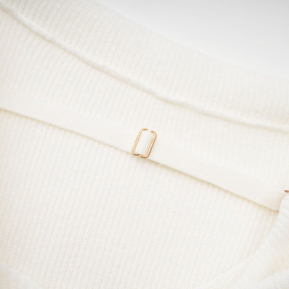 Ava knitted strapless long-sleeve top