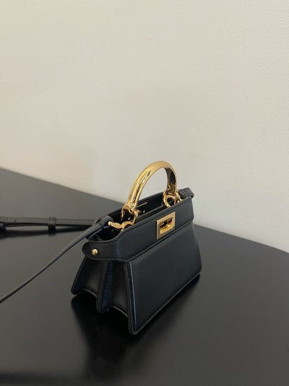 FI Peekaboo ISeeU Petite Black Micro Bag For Woman 11cm/4.5in