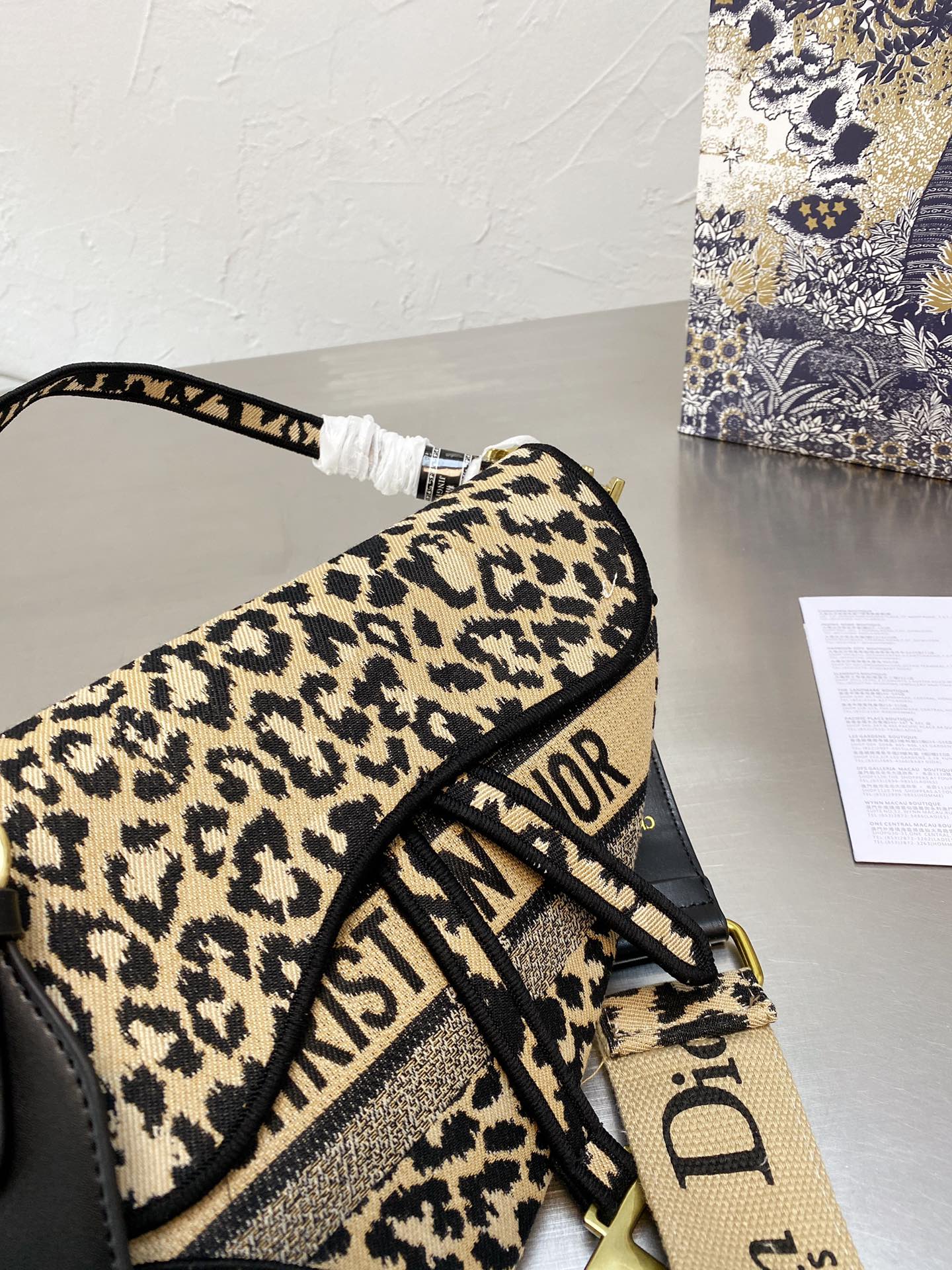 DIOR Saddle bag in beige cotton