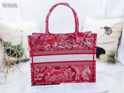 DI Large Book Tote Red, For Women, Women’s Handbags 16.5in/42cm CD
