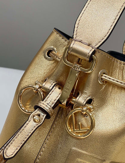 FI Mon Tresor Gold For Women, Handbags, Shoulder And Crossbody Bags 7in/18cm FF 8BS010AK61F1GNN