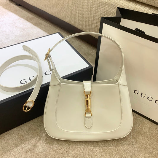 gg Jackie 1961 Small Shoulder Bag White For Women 10.8in/27.5cm gg 636709 10O0G 9022