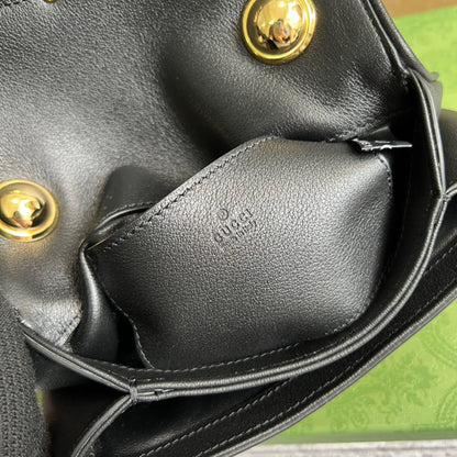 gg Blondie Mini Bag Black For Women, Women&#8217;s Bags 8.7in/22cm gg‎ ‎698643 UXXAG 1064