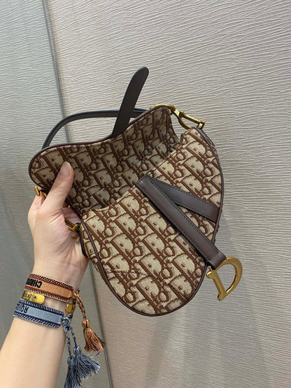 DI Brown Mini Saddle Bag For Women 21cm/7in CD