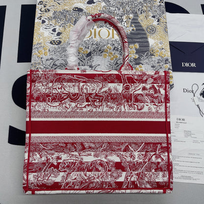 DI Large Book Tote Red, For Women, Women’s Handbags 16.5in/42cm CD