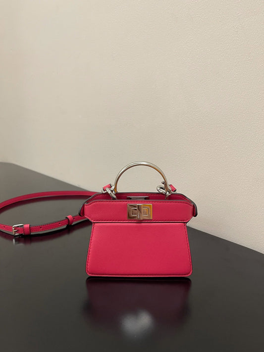 FI Peekaboo ISeeU Petite Pink Micro Bag For Woman 11cm/4.5in