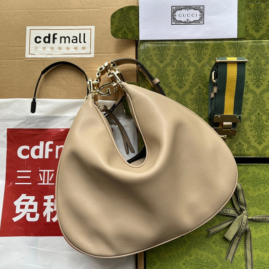 gg Atache Large Shoulder Bag Beige For Women, Women&#8217;s Bags 13.8in/35cm gg ‎‎