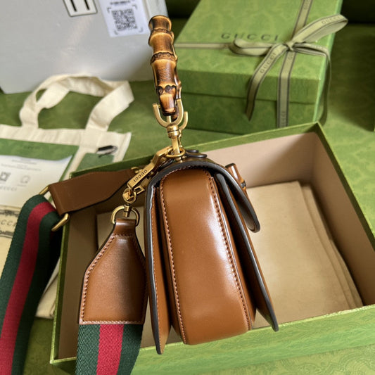 gg Bamboo 1947 Small Top Handle Bag Cuir  For Women 8,3in/21cm 675797 10ODT 2579