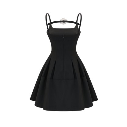 Camellia Pleated Mini Dress