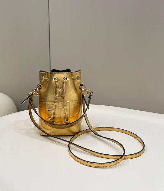 FI Mon Tresor Gold For Women, Handbags, Shoulder And Crossbody Bags 7in/18cm FF 8BS010AK61F1GNN