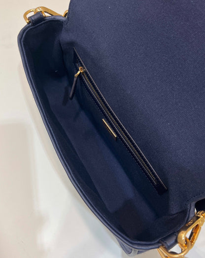FI Baguette Dark Blue For Women, Handbags, Shoulder And Crossbody Bags, 10.6in/27cm FF 8BR600AC9OF19PO